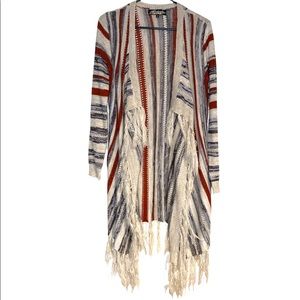 Absolutely Famous Striped Long Cardigan - Size Small